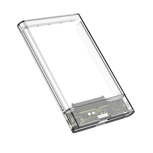 3,0/2.0 HDD Kassering  2,5tommers SATA SSD Hard Disk Eske med 5Gbps Transfer Speed og Transparent Design Mobil Ekstern hus