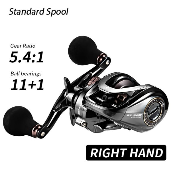 Baitcasting Kela Betriel 9,5KG Max Drag 12 laakeri 5,4 vaihteisto Hidas Jigging Fishing Kela