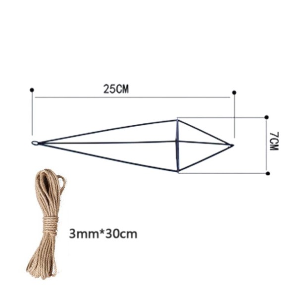 Metall hängande växt kruka växt hållare för luft växter display med kedjor vägg hängande geometrisk luft växter ställ