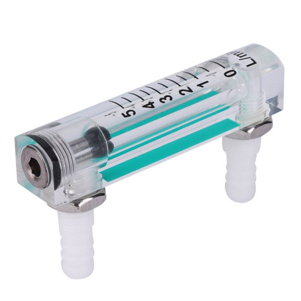 Luft Flow Rate Gauge 1~5LPM Air Measuring Flowmåler Gas Flow Meter Recorder