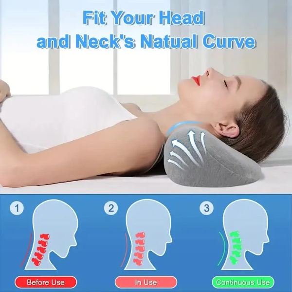 Hukommelse skum pude ortopædisk cervikal pude ergonomi massage sove pude
