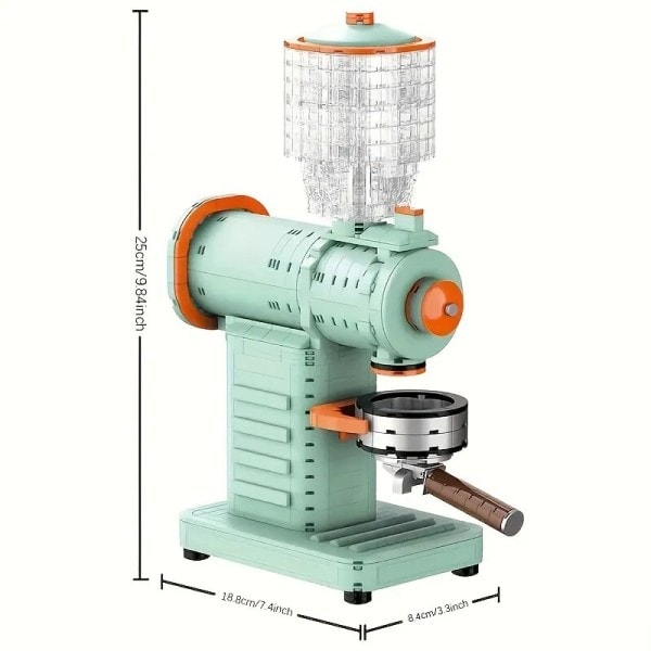 Kaffe kvern Bygge Klosser Mini Kafé Maskin Montering Klosser MOC Modell Creative Desktop Dekorasjon