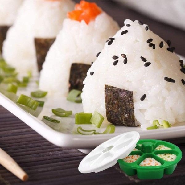 DIY Sushi Mögel Onigiri Ris Ball Mat Press Triangulär Sushi Maker Mögel Sushi Kit Japansk Kök Verktyg