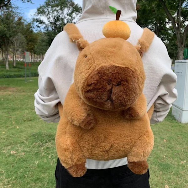 Plysch ryggsäck mode plushie docka päls väska barn's väska axel väska mini ryggsäck