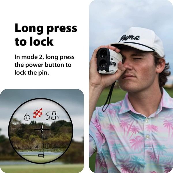 Sport Vpro Laser Golf Rangefinder 600m Rangefinder til jagt 6X teleskop