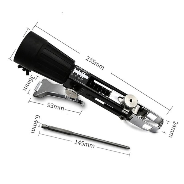 Automatisk kedja spik pistol adapter skruv pistol för elektrisk borr träbearbetning verktyg