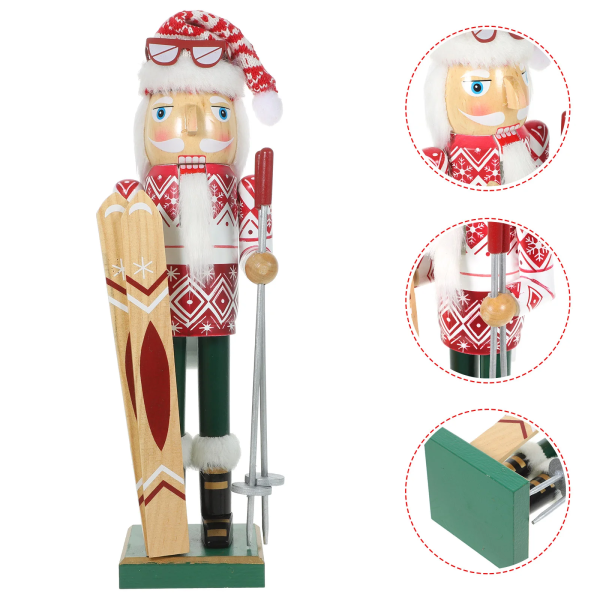 Dukke Jule Ornamenter Træ Model Håndværk Dejlig Dekor Dekorative Figuriner