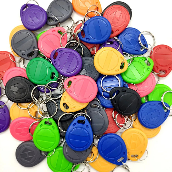 50 pieces T5577 Rewritable 125KHz RFID key Fob EM4305 Copy Writable Rewrite Dupliser RFID Tag Proximity Token