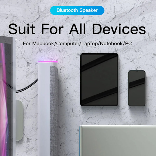 Høj kvalitet 4D Computer Kablet Højttaler Bluetooth 5.0 Bar Stereo Sound Subwoofer Surround Soundbar Højttaler Til Macbook Laptop Notebook PC