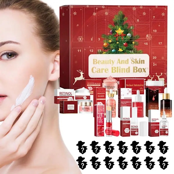 24 stk Kosmetisk Advent Kalender 24 Dager Jul