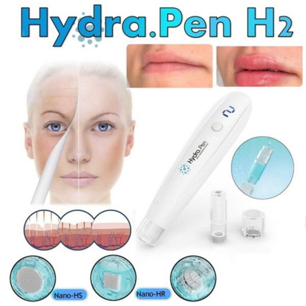 Trådlös Hydra Pen H2 Med 22PCS Gratis Nålar Ansiktsbehandling Stam Cell terapi Professionell Microneedling Penna