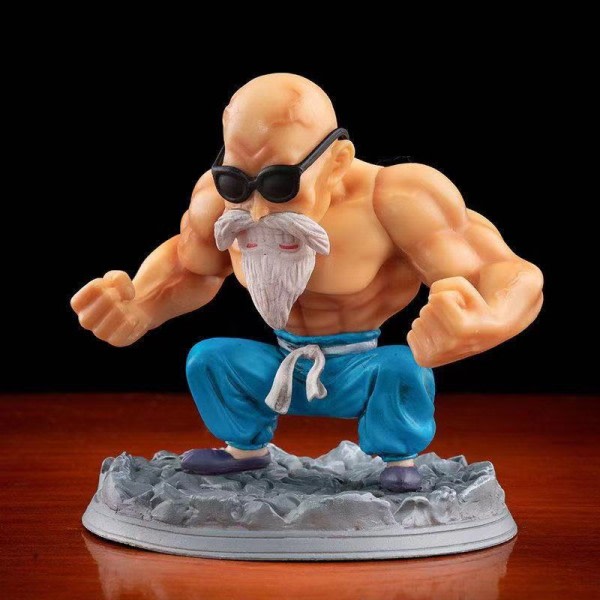 Dragon Ball Z Action Figur Muscle Kame Sen DBZ PVC  Anime Figurine Boxed Master Roshi Collection Figura Leker