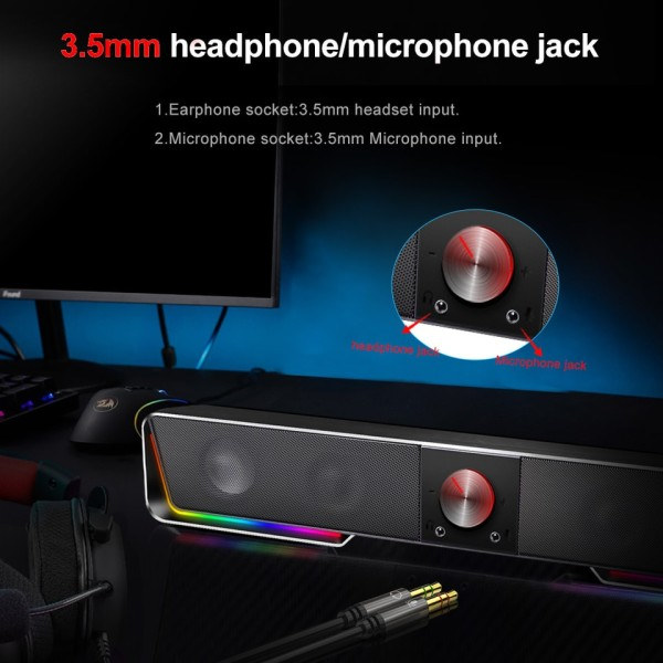 Darknets støtter Bluetooth Wireless aux 3.5 surround RGB høyttalere kolonne lyd bar