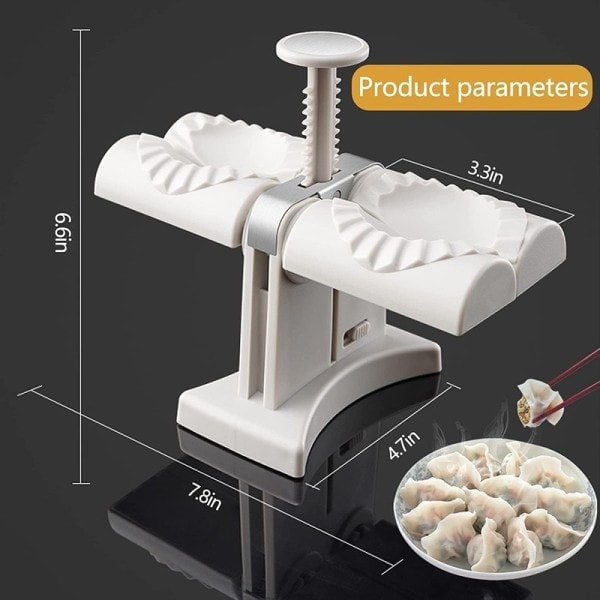 Fuldt Automatisk Dumpling Maskin Dobbelt Hoved Press Dumplings Mold