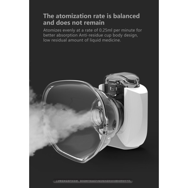 Mini Mesh Nebulizer Håndholdt bærbar Inhaler Automizer stille Ultralyd inalador nebulisator