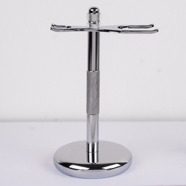 Mænd barberkniv holder rustfrit stål barbering børste stativ sikkerhed barberkniv holder