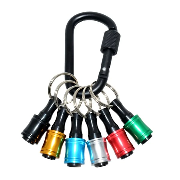 6 delar Set 1/4" Hexagonal skaft skruvmejsel huvud hållare förlängning stång nyckel kedja adapter borr bit