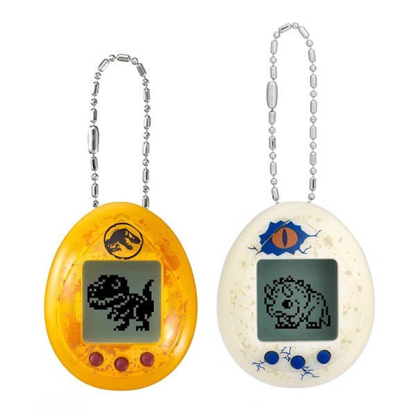 Bandai Tamagotchi JURASSIC WORLD Tyrannosaurus Rex Triceratops Elektroniskt Spel Husdjur Maskin Action Figurer Leksaker