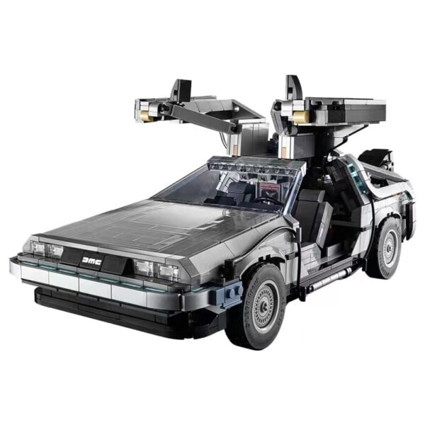 DeLorean Racing Bil DMC-12 Time Machine 10300 Creative Expert Brick Teknisk Modell Byggeklosser Leketøy