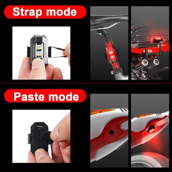 LED Anti-kollision Advarsel Lys Mini Signal Lys Drone med Strobe Lys 7 farver