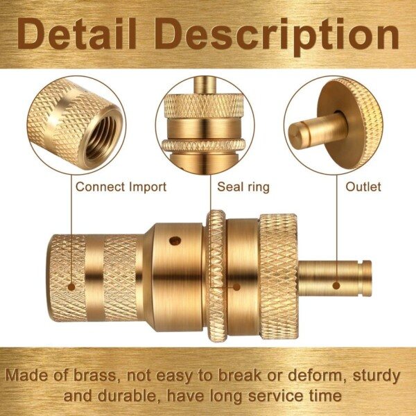 Universal Offroad Mässing Däck Deflatorer Kit Automatisk 6-30psi Däck Däck Tryck Relief Ventil