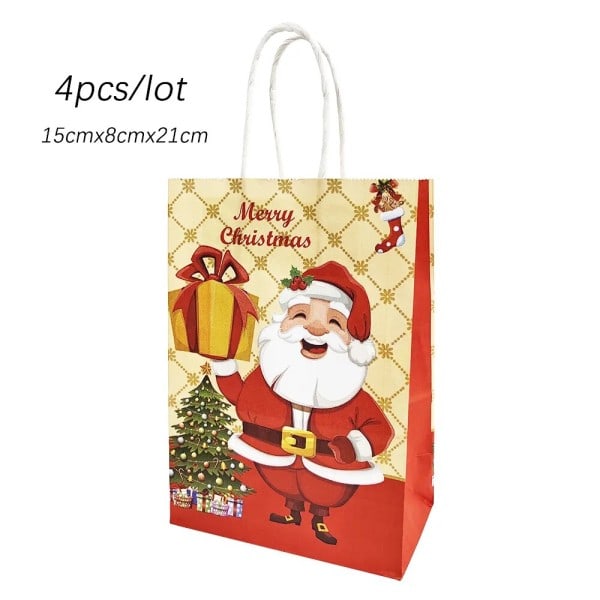 Jul gave poser jule papir poser nissen elg bell Xmax emballasje for barn