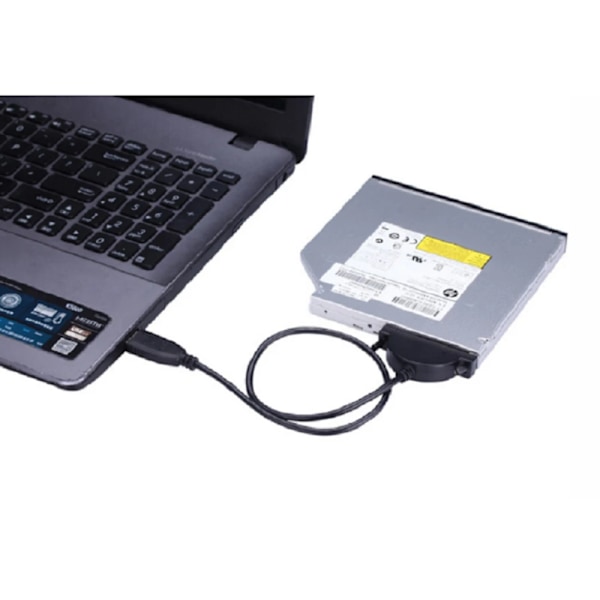 USB 2.0 til Mini Sata II 7+6 13Pin Adapter For Notebook CD/DVD ROM Slimline Drive Converter