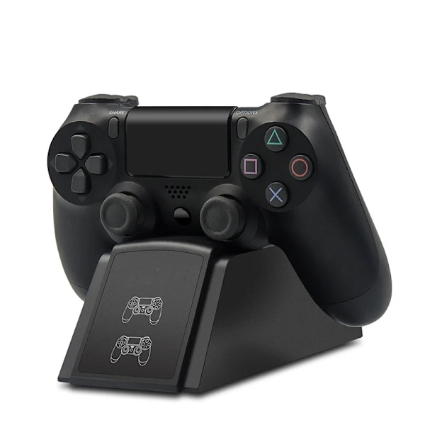 PS4 Controller Laddare Dual USB Snabb Laddning Dock Station För Sony Playstation