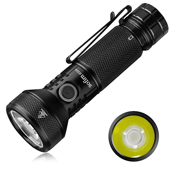LED Ficklampa 21700 USB C 3A SFT40 2100lm 680M Kast Uppladdningsbar Kraftfull Reverse Laddning Fickla Utomhus