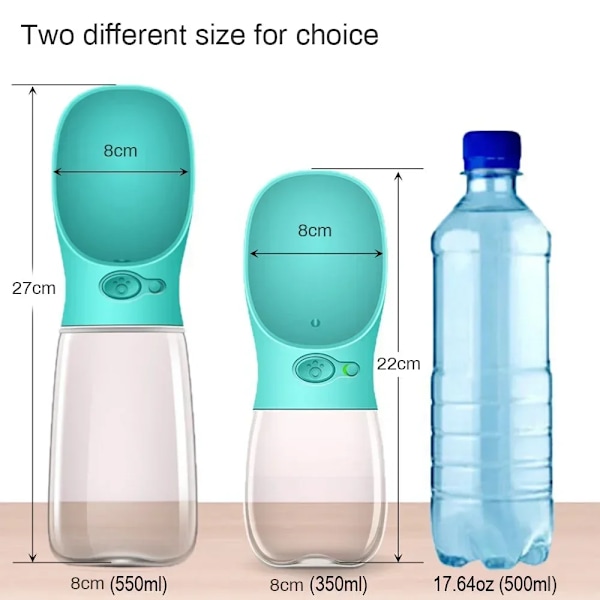 550ml kannettava koira vesi pullo kulho