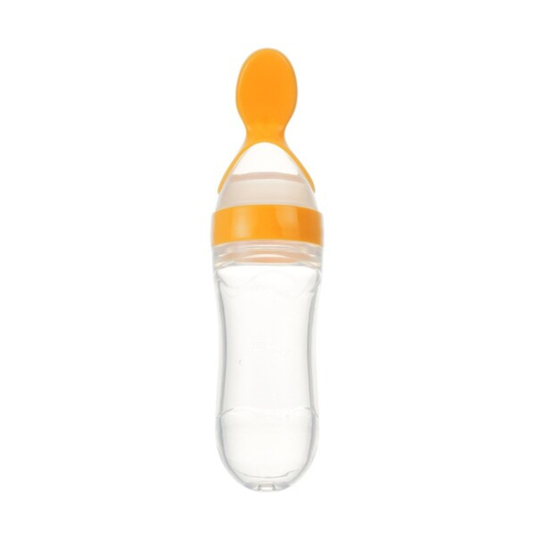 90ML Sikker Nyfødt Baby Madring Flaske Småbørn Silicone Squeeze Madring ske Mælk Flaske Baby Træning Foder Mad tilskud