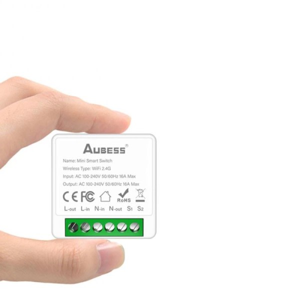 16A WiFi Smart Switch tuki 2-suuntainen ohjaus kytkin moduuli APP Kaukosäädin ohjaus työ
