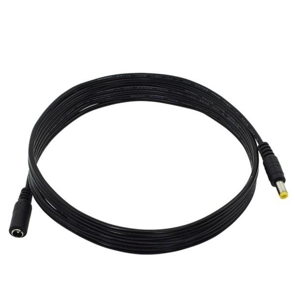 DC Strøm Forlengelseskabel 3 Meter/ 10FT Jack Socket To 5,5mmx2,1mm Hann Plug
