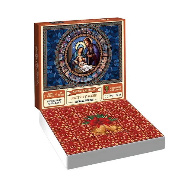 Jigsaw palapelit adventti kalenteri 24 päivä joulu lähtölaskenta kalenteri palapelit