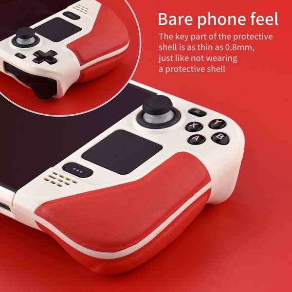 Full Beskyttelse Sklisikre Etuier for Steam Dekk Bracket Tpu Deksel med Flip Leather Grip Siste Populære Steam Dekk Tilbehør