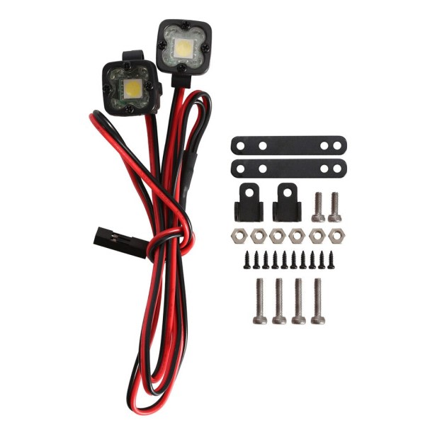 RC Car Bright LED Lights Lys Spotlight for 1/10 RC Crawler Axial SCX10 90046 Wraith Capra