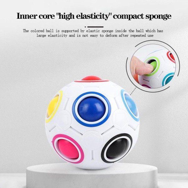 Magic Rubix Kuutio Sateenkaari Pallo Kuutio Speed Jalkapallo Pulma pallo Fidget lelut