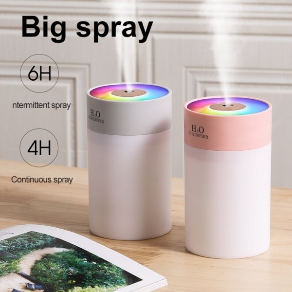 Lysende Fugter Husholdnings Skrivebord Lille Vand Supplement Spray Luft Befugtning Usb Bil Bærbar Nat Lys