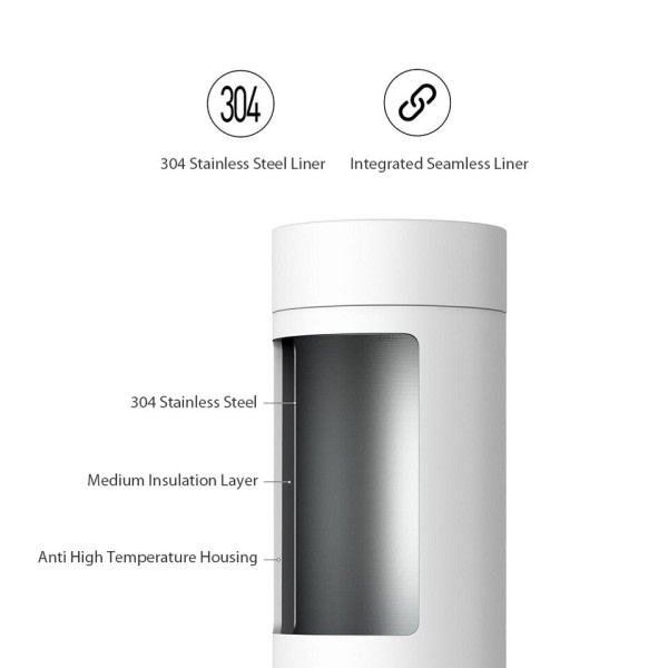 Elektrisk flaske vannkoker bærbar kopp oppvarming termisk krus for te kaffe melk pulver reise vann kjele 400ml 220V