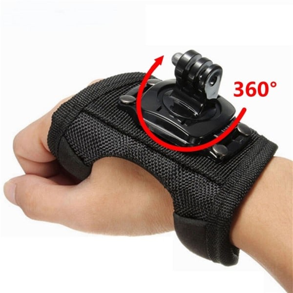 360 grader handled band arm rem bälte stativ fäste för gopro hjälte 8/7/6/5/4/3+/2 kamera näve adapter