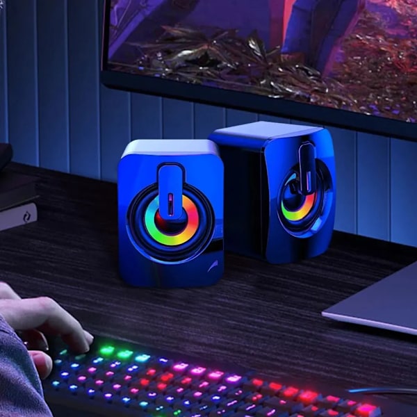 Tietokone kaiuttimet PC ääni laatikko HIFI stereo mikrofoni USB