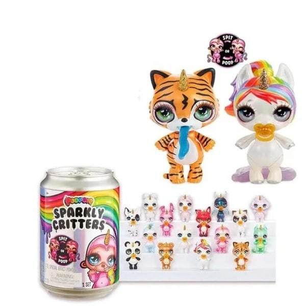 Sparkly Critters Cutie Tooties Söpö Sateenkaari Yllätys nukke Slime Smash Fantasia Ystävät tyttö lelut