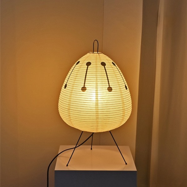 Japansk ris papir lanterne led bord lampe stue værelse soveværelse