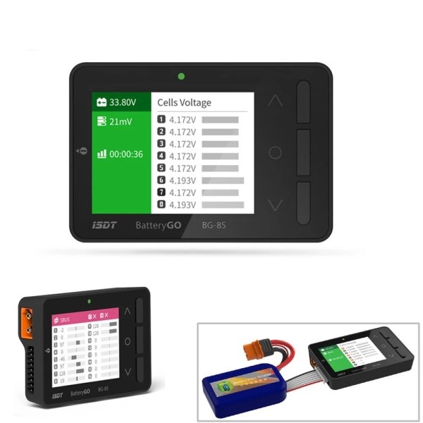 BG-8S Smart Batteri Checker Balanser Mottagare Signal Tester