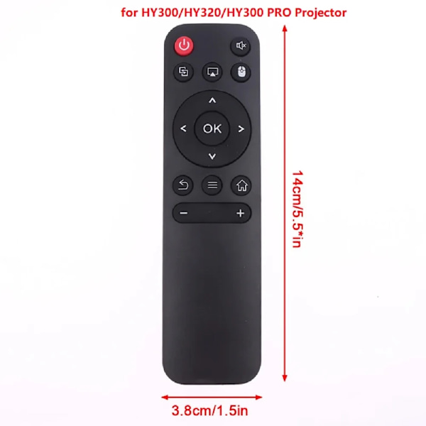 Projektor Bärbar Android Beamer med Kontroll Fjärr Universal