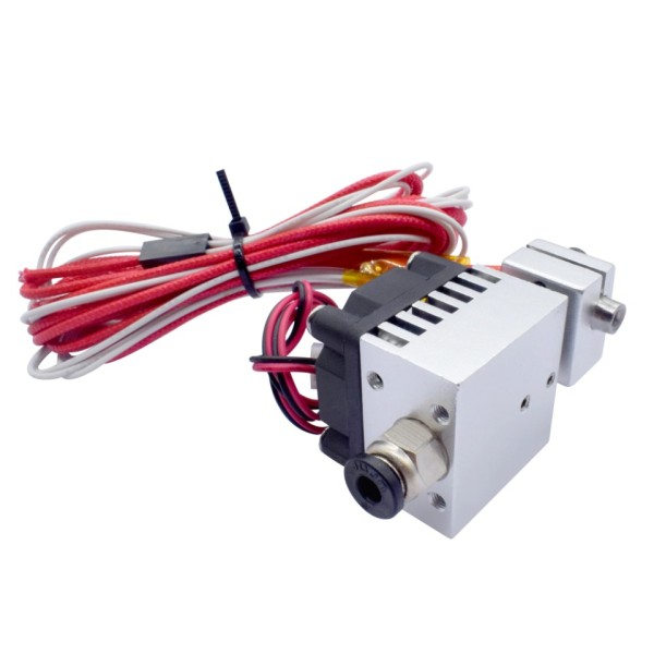 3D Printer Hot End V6 Long distance 1 In 1 Out Extruder Single Head 12V/24V 0.4mm 1.75mm with Cooling Fläkt