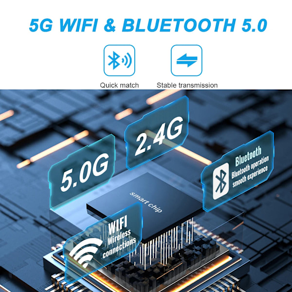 2i1 Trådlös till Trådlös Dongle Automatisk Anslut Adapter Bluetooth Plug & Play Mini Box