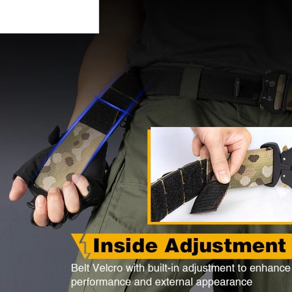 Tactical 2 Inch Combat Belt  Quick Release Spänne Jakt Utomhus Sport Her Bälte