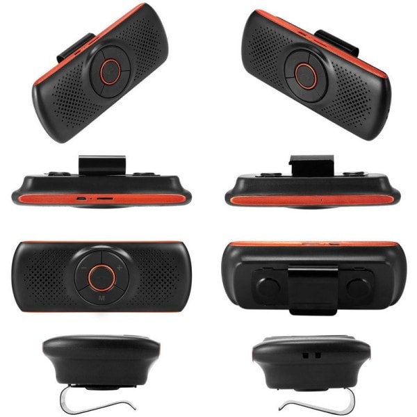 Trådløs Bluetooth-kompatibel Bil Kit Sæt Håndfri Højttalertelefon Multipoint Sol Visor Højttaler