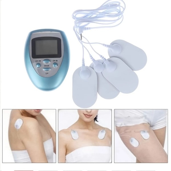 Micro Current Body Elektrisk Massager 8 Modi Multi-Function Elektrisk Massager Med LED skjerm